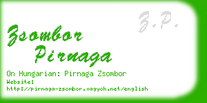 zsombor pirnaga business card